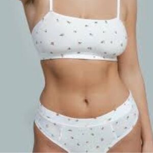 Tata bralette xxs morning rose long boxer xs nwt